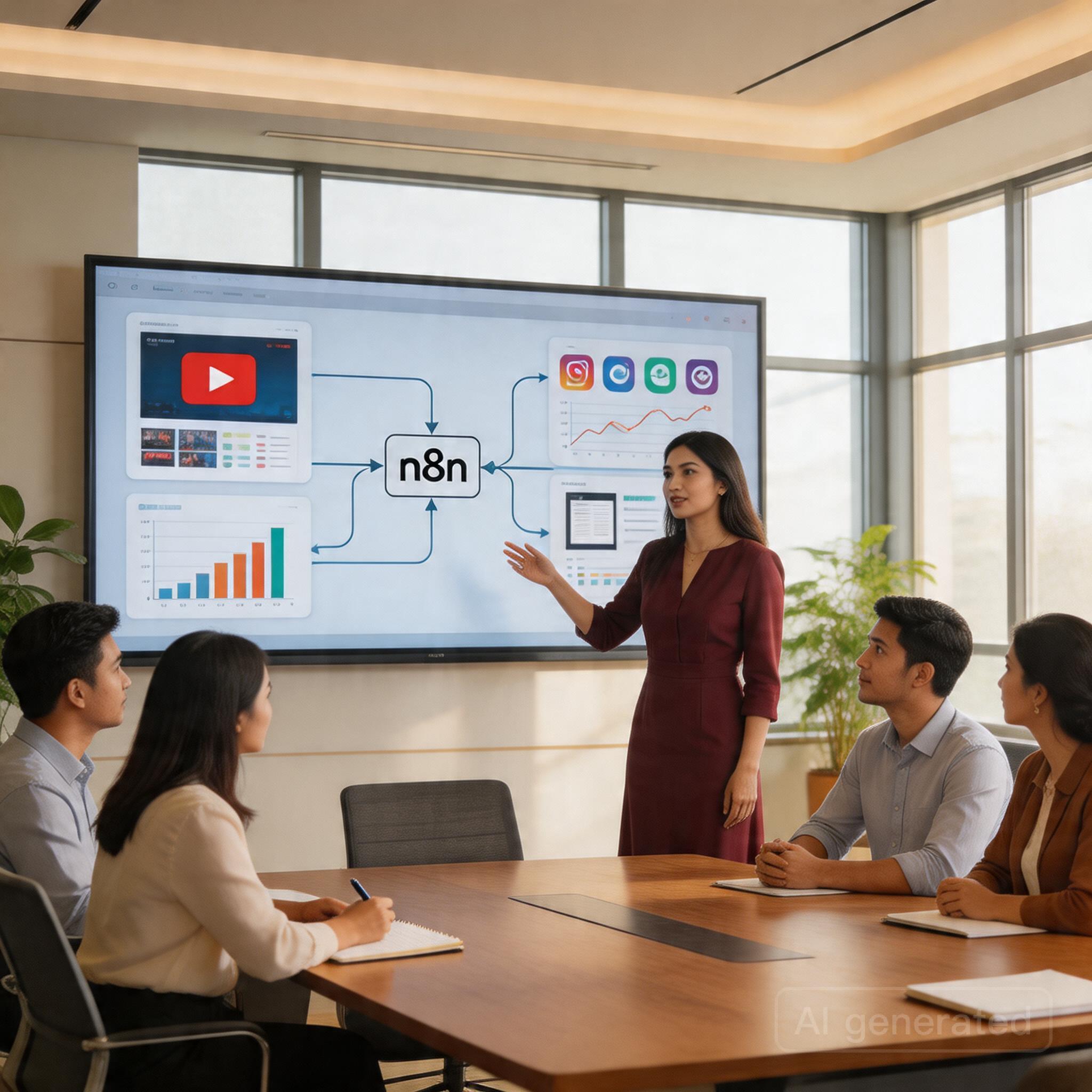 Ilustrasi Arsitektur Workflow N8n Terbaik untuk Auto-Blogging WordPress