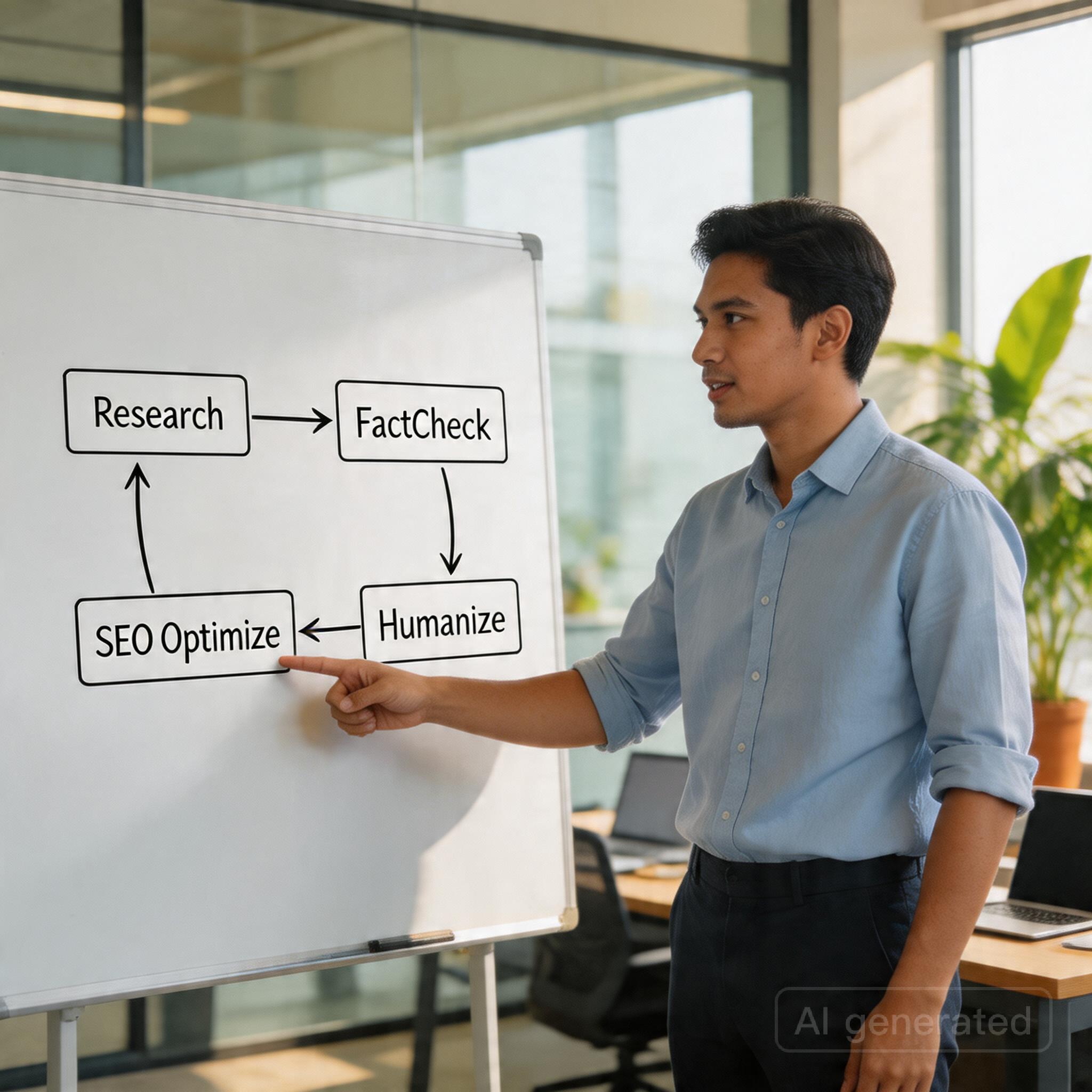 Ilustrasi Rahasia Ternak Blog SEO Menggunakan Sistem AI Generate Artikel