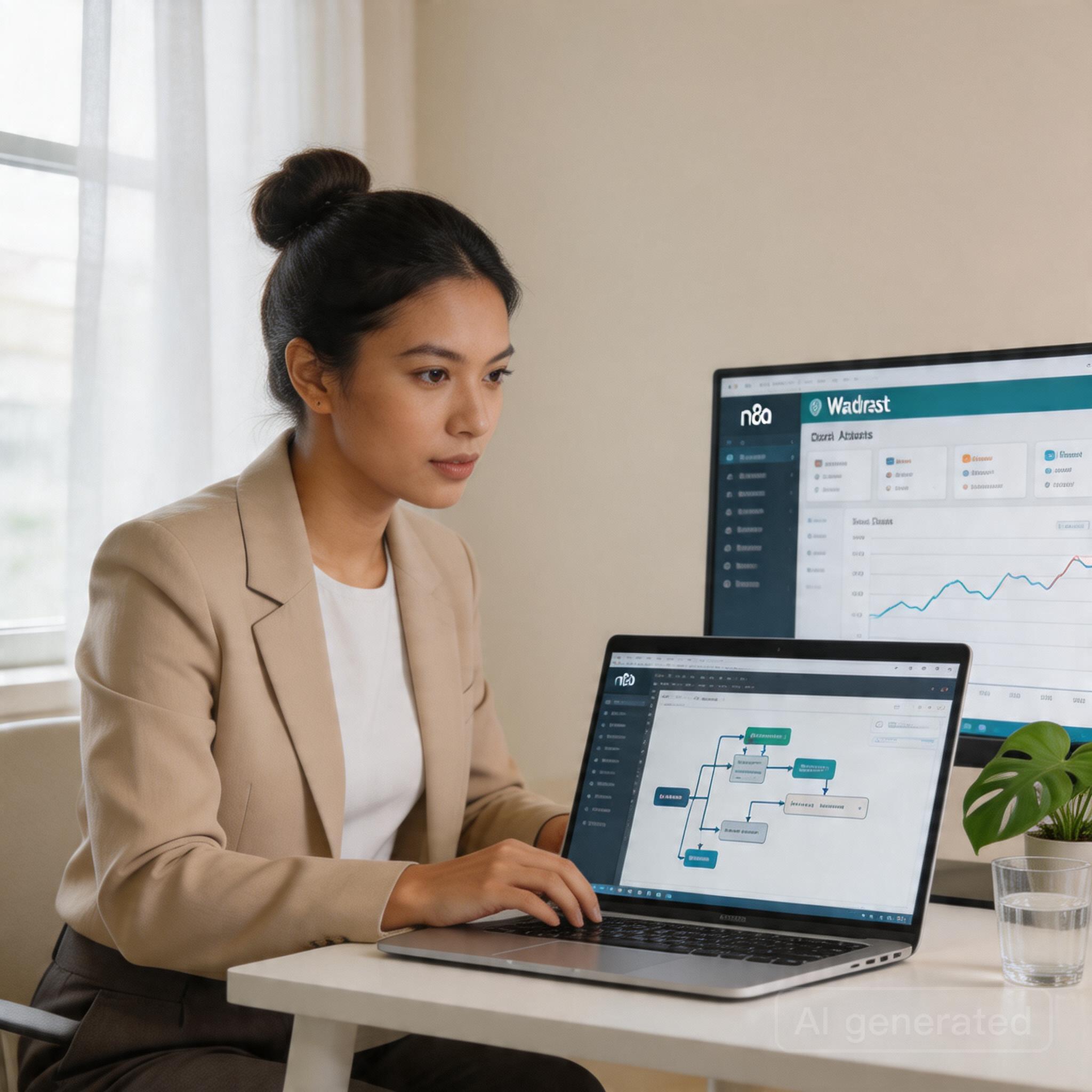 Ilustrasi Arsitektur Workflow N8n Terbaik untuk Auto-Blogging WordPress