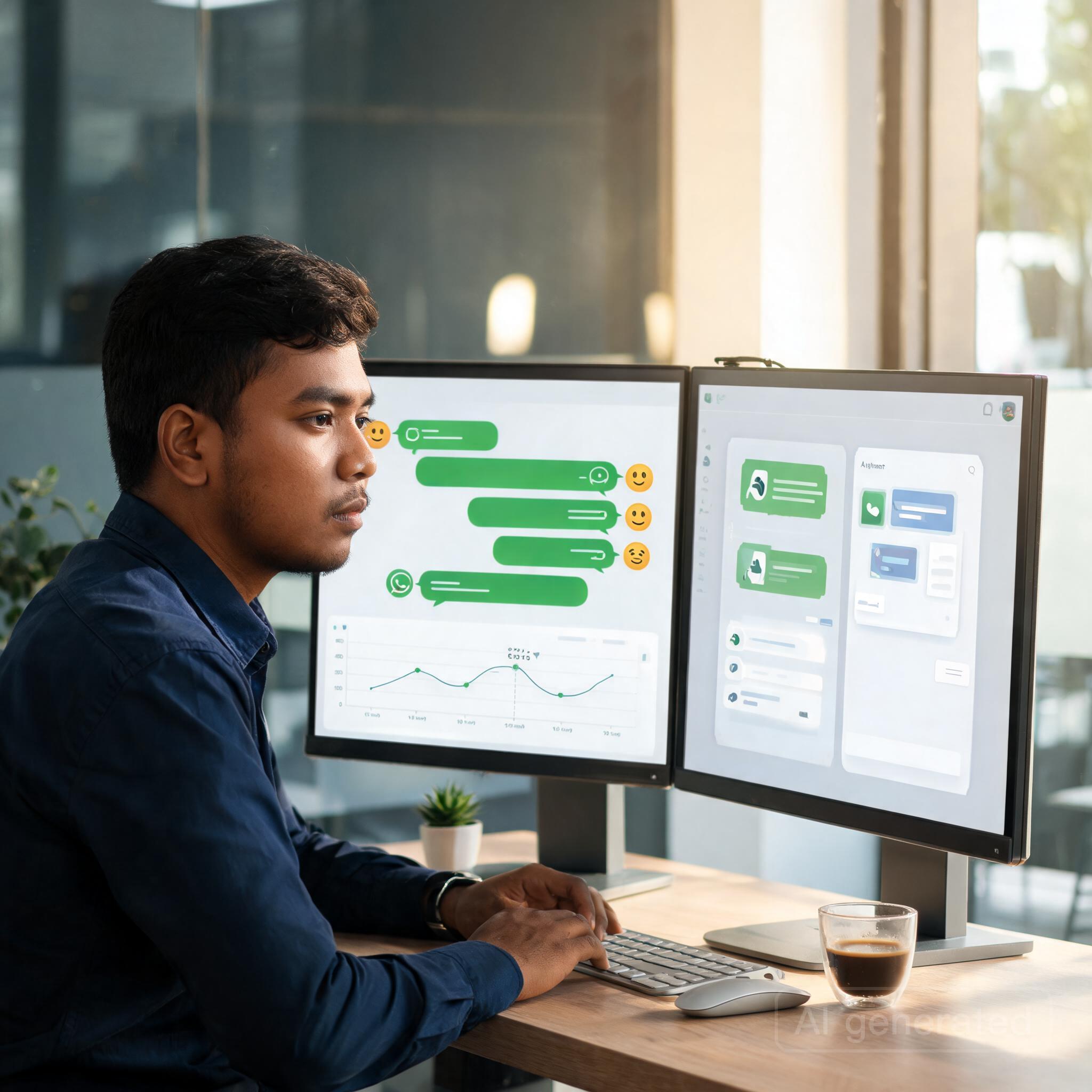 Ilustrasi Jasa Pembuatan AI WhatsApp Leads Generator untuk Sales B2B